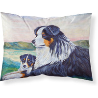 "Caroline's Treasures 7511PILLOWCASE Australian Shepherd Moisture Wicking Fabric Standard Pillowcase, Large, Multicolor"