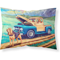 "Caroline's Treasures 7513PILLOWCASE Bloodhound Moisture Wicking Fabric Standard Pillowcase, Large, Multicolor"