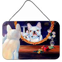 "Caroline's Treasures 7514DS812 French Bulldog Aluminum Metal Wall or Door Hanging Prints, 8 x 12"""