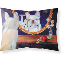 "Caroline's Treasures 7514PILLOWCASE French Bulldog Moisture Wicking Fabric Standard Pillowcase, Large, Multicolor"