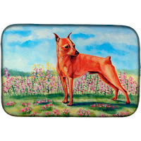 "Caroline's Treasures Min Pin Dish Drying Mat, 14"" x 21"", Multicolor"