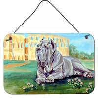 "Caroline's Treasures Neapolitan Mastiff Aluminum Metal Wall or Door Hanging Prints, 8 x 12"""