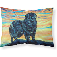 "Caroline's Treasures 7518PILLOWCASE Newfoundland Moisture Wicking Fabric Standard Pillowcase, Large, Multicolor"
