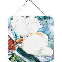"Caroline's Treasures 8001DS66 Flower-Magnolia Aluminum Metal Wall or Door Hanging Prints, 6 x 6"", Multicolor"