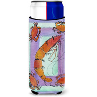 Shrimp and Crab Ultra Beverage Insulators for slim cans 8037MUK