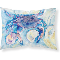 "Caroline's Treasures 8042PILLOWCASE Crab Moisture Wicking Fabric Standard Pillowcase, Large, Multicolor"