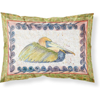 "Caroline's Treasures 8053PILLOWCASE Bird-Pelican Moisture Wicking Fabric Standard Pillowcase, Large, Multicolor"