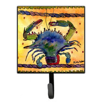 "Caroline's Treasures 8056SH4 Crab Leash Holder or Key Hook, Small, Multicolor"
