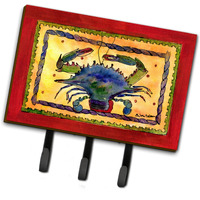 "Caroline's Treasures 8056TH68 Crab Leash or Key Holder, Large, Multicolor"