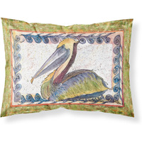 "Caroline's Treasures 8057PILLOWCASE Bird-Pelican Moisture Wicking Fabric Standard Pillowcase, Large, Multicolor"
