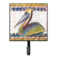 "Caroline's Treasures 8057SH4 Bird-Pelican Leash Holder or Key Hook, Small, Multicolor"