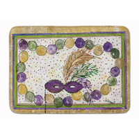 "Caroline's Treasures Mardi Gras Beads Floor Mat, 19"" x 27"", Multicolor"
