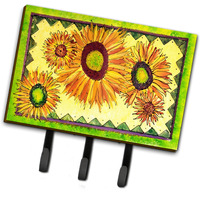 "Caroline's Treasures 8060TH68 Flower-Sunflower Leash Holder or Key Hook, Large, Multicolor"