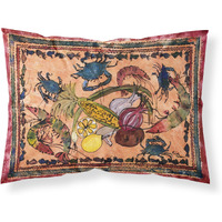 "Caroline's Treasures 8067PILLOWCASE Crab Moisture Wicking Fabric Standard Pillowcase, Large, Multicolor"