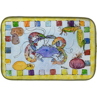 "Caroline's Treasures Crab Dish Drying Mat, 14"" x 21"", Multicolor"