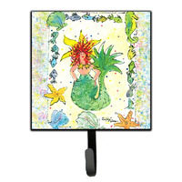 "Caroline's Treasures 8081SH4 Mermaid Leash Holder or Key Hook, Small, Multicolor"