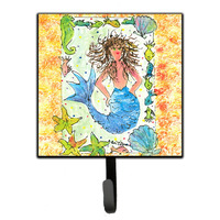 "Caroline's Treasures 8082SH4 Mermaid Leash Holder or Key Hook, Small, Multicolor"