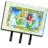 "Caroline's Treasures 8083TH68 Mermaid Leash or Key Holder, Large, Multicolor"