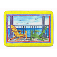 "Caroline's Treasures Adirondack Chairs Yellow Floor Mat, 19"" x 27"", Multicolor"