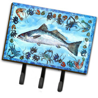 "Caroline's Treasures 8086TH68 Fish Speckled Trout Leash or Key Holder, Large, Multicolor"