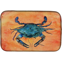"Caroline's Treasures Crab Dish Drying Mat, 14"" x 21"", Multicolor"