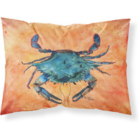 "Caroline's Treasures 8097PILLOWCASE Crab Moisture Wicking Fabric Standard Pillowcase, Large, Multicolor"