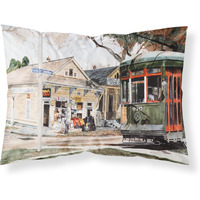 "Caroline's Treasures 8108PILLOWCASE New Orleans Streetcar Moisture Wicking Fabric Standard Pillowcase, Large, Multicolor"