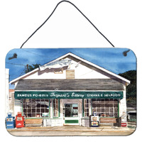 "Caroline's Treasures Trapani's Eatery Indoor Aluminum Metal Wall or Door Hanging Prints, 8 x 12"", Multicolor"