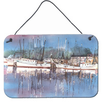 "Caroline's Treasures 8112DS812 Harbor Indoor Aluminum Metal Wall or Door Hanging Prints, 8 x 12"", Multicolor"