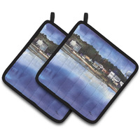 "Caroline's Treasures The Pass Pair of Pot Holders 8120LPTHD, 7.5HX7.5W, Multicolor"