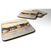 "Caroline's Treasures 8121LFC The Pass Foam Coasters (Set of 4), 3.5"" H x 3.5"" W, Multicolor"