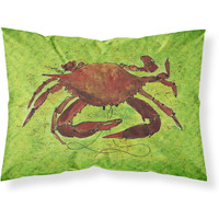 "Caroline's Treasures 8127PILLOWCASE Crab Moisture Wicking Fabric Standard Pillowcase, Large, Multicolor"