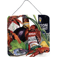 "Caroline's Treasures 8131DS66 Louisiana Spices Aluminum Metal Wall or Door Hanging Prints, 6 x 6"", Multicolor"