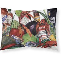 "Caroline's Treasures 8131PILLOWCASE Louisiana Spices Moisture Wicking Fabric Standard Pillowcase, Large, Multicolor"