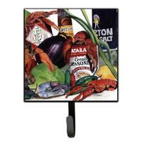 "Caroline's Treasures 8131SH4 Louisiana Spices Leash Holder or Key Hook, Small, Multicolor"