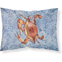 "Caroline's Treasures 8147PILLOWCASE Crab Moisture Wicking Fabric Standard Pillowcase, Large, Multicolor"
