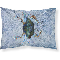 "Caroline's Treasures 8151PILLOWCASE Crab Moisture Wicking Fabric Standard Pillowcase, Large, Multicolor"