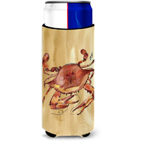 Cooked Crab Sandy Beach Ultra Beverage Insulators for slim cans 8154MUK