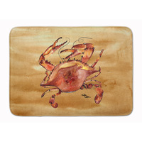"Caroline's Treasures Cooked Crab Sandy Beach Floor Mat, 19"" x 27"", Multicolor"