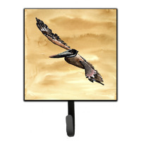 "Caroline's Treasures 8157SH4 Bird-Pelican Leash Holder or Key Hook, Small, Multicolor"