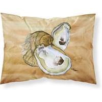 "Caroline's Treasures 8160PILLOWCASE Oyster Moisture Wicking Fabric Standard Pillowcase, Large, Multicolor"