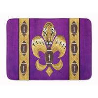 "Caroline's Treasures Tiger Football Fleur de lis Floor Mat, 19"" x 27"", Multicolor"