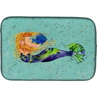 "Caroline's Treasures Mermaid Dish Drying Mat, 14"" x 21"", Multicolor"