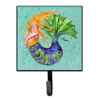 "Caroline's Treasures 8336SH4 Mermaid Leash Holder or Key Hook, Small, Multicolor"
