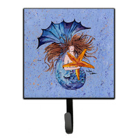 "Caroline's Treasures 8337SH4 Mermaid Leash Holder or Key Hook, Small, Multicolor"