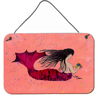 "Caroline's Treasures 8338DS812 Mermaid Indoor or Aluminum Metal Wall or Door Hanging Prints, 8 x 12"", Multicolor"