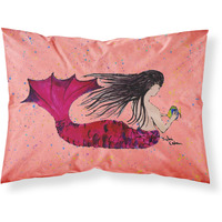 "Caroline's Treasures 8338PILLOWCASE Mermaid Moisture Wicking Fabric Standard Pillowcase, Large, Multicolor"
