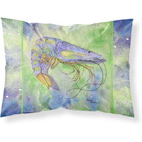 "Caroline's Treasures 8342PILLOWCASE Shrimp Moisture Wicking Fabric Standard Pillowcase, Large, Multicolor"