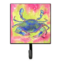 "Caroline's Treasures 8343SH4 Crab Leash Holder or Key Hook, Small, Multicolor"