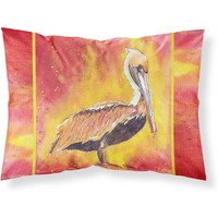 "Caroline's Treasures 8344PILLOWCASE Pelican Moisture Wicking Fabric Standard Pillowcase, Large, Multicolor"